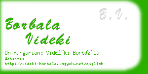 borbala videki business card